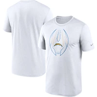 T-shirt Nike Los Angeles Chargers Team Legend Icon Performance pour homme - Blanc