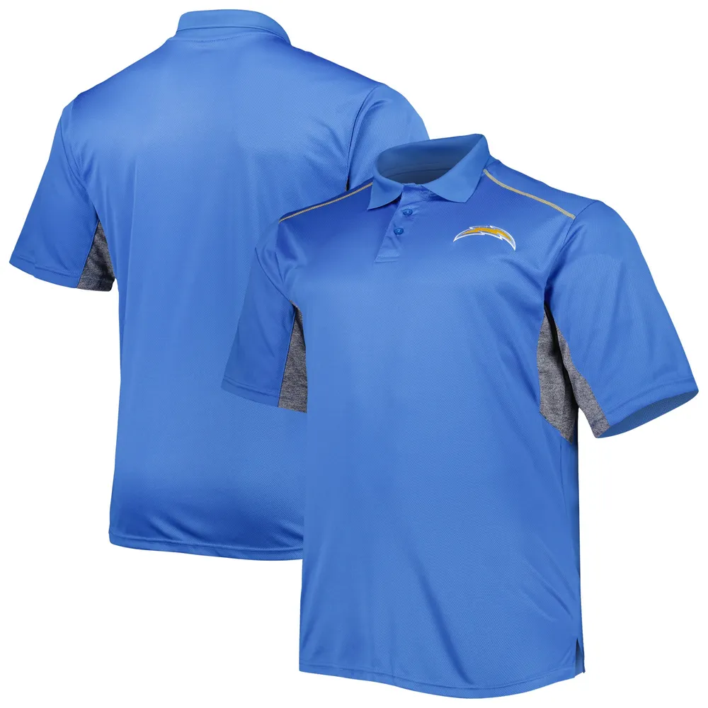 Antigua Men's Los Angeles Chargers Tribute Blue Polo