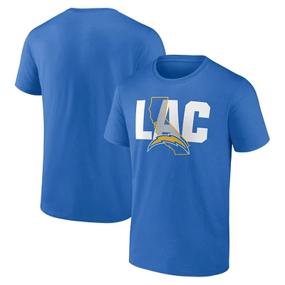 T-shirt bleu poudre pour homme Los Angeles Chargers Hometown Collection 1st Down