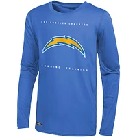 Men's Powder Blue Los Angeles Chargers Side Drill Long Sleeve T-Shirt