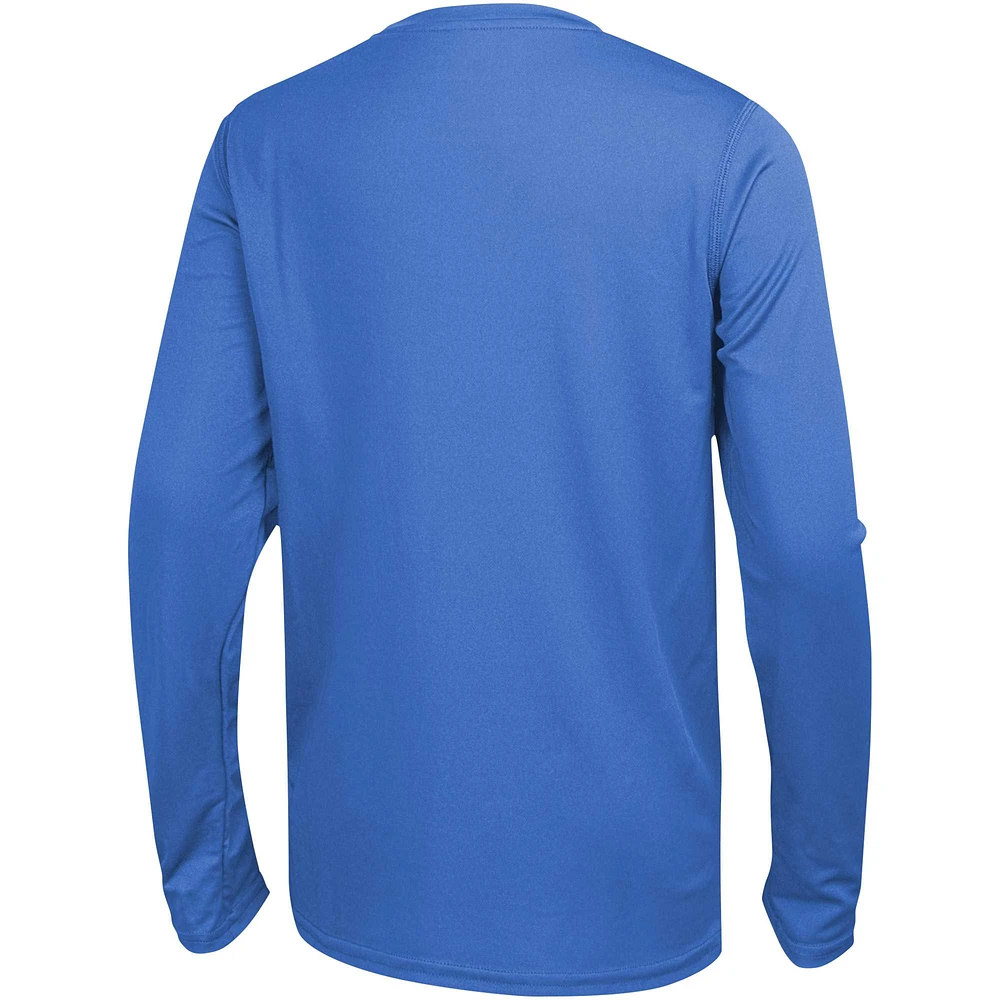 Men's Powder Blue Los Angeles Chargers Side Drill Long Sleeve T-Shirt