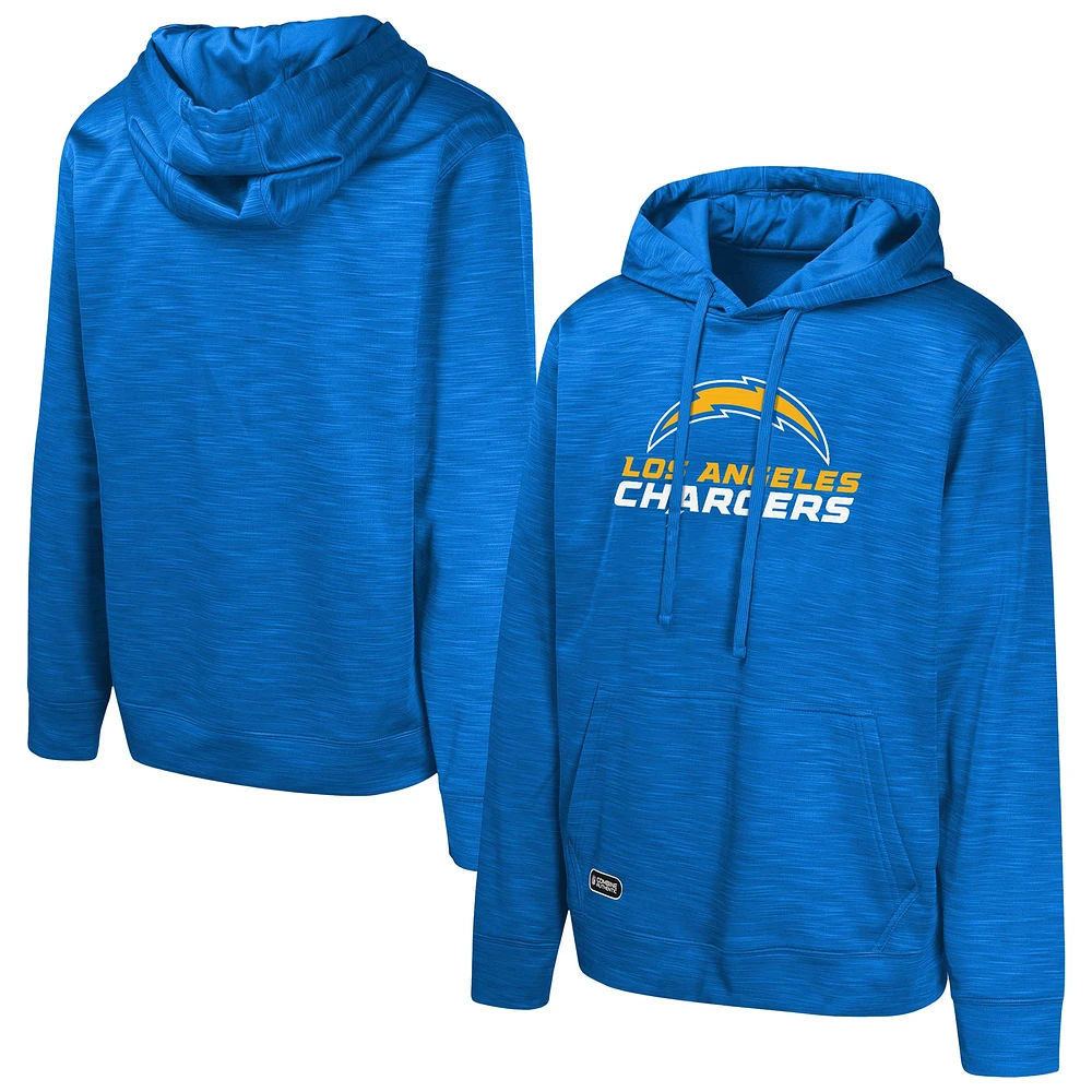 Men's Powder Blue Los Angeles Chargers Streak Fleece Pullover Hoodie