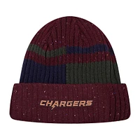 Bonnet en tricot moucheté à revers pour hommes Pro Standard bordeaux Los Angeles Chargers