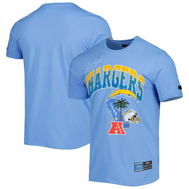 Men's Fanatics Branded Powder Blue Los Angeles Chargers Victory Arch T-Shirt