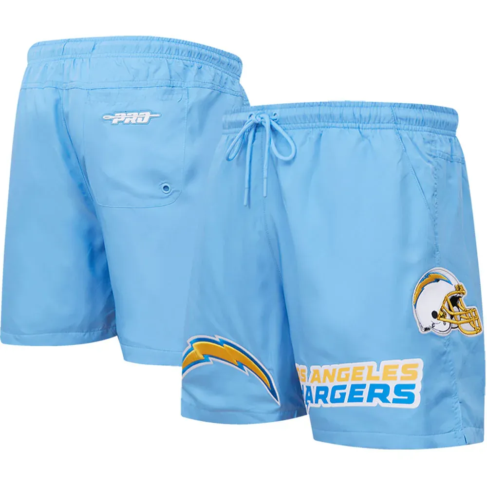 Lids Los Angeles Chargers Pro Standard Woven Shorts - Powder Blue