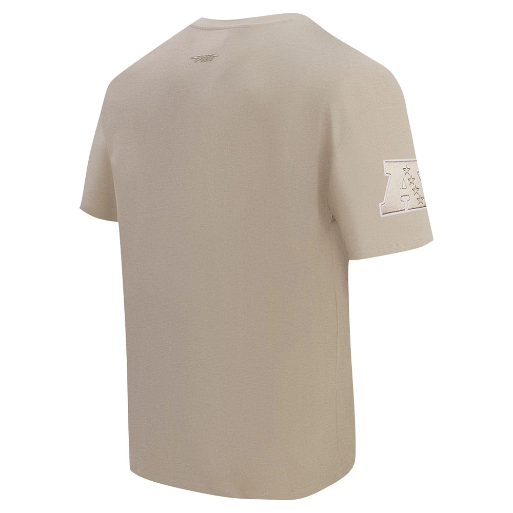 Men's Pro Standard Tan Los Angeles Chargers Drop Shoulder T-Shirt