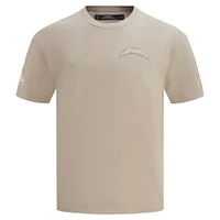 Men's Pro Standard Tan Los Angeles Chargers Drop Shoulder T-Shirt