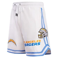 Short classique en chenille Pro Standard blanc des Chargers de Los Angeles pour hommes