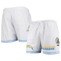 Men's Pro Standard White Los Angeles Chargers Mesh Shorts