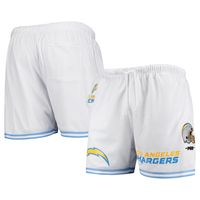 Men's Pro Standard White Los Angeles Chargers Mesh Shorts