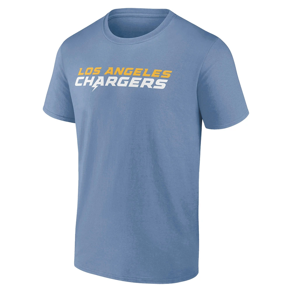 T-shirt bleu poudré Profile Los Angeles Chargers Big & Tall pour homme