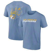 Men's Profile  Powder Blue Los Angeles Chargers Big & Tall Two-Sided T-Shirt