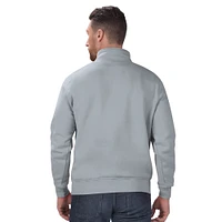 Men's Starter Gray Los Angeles Chargers Classic Quarter-Zip Pullover Sweatshirt