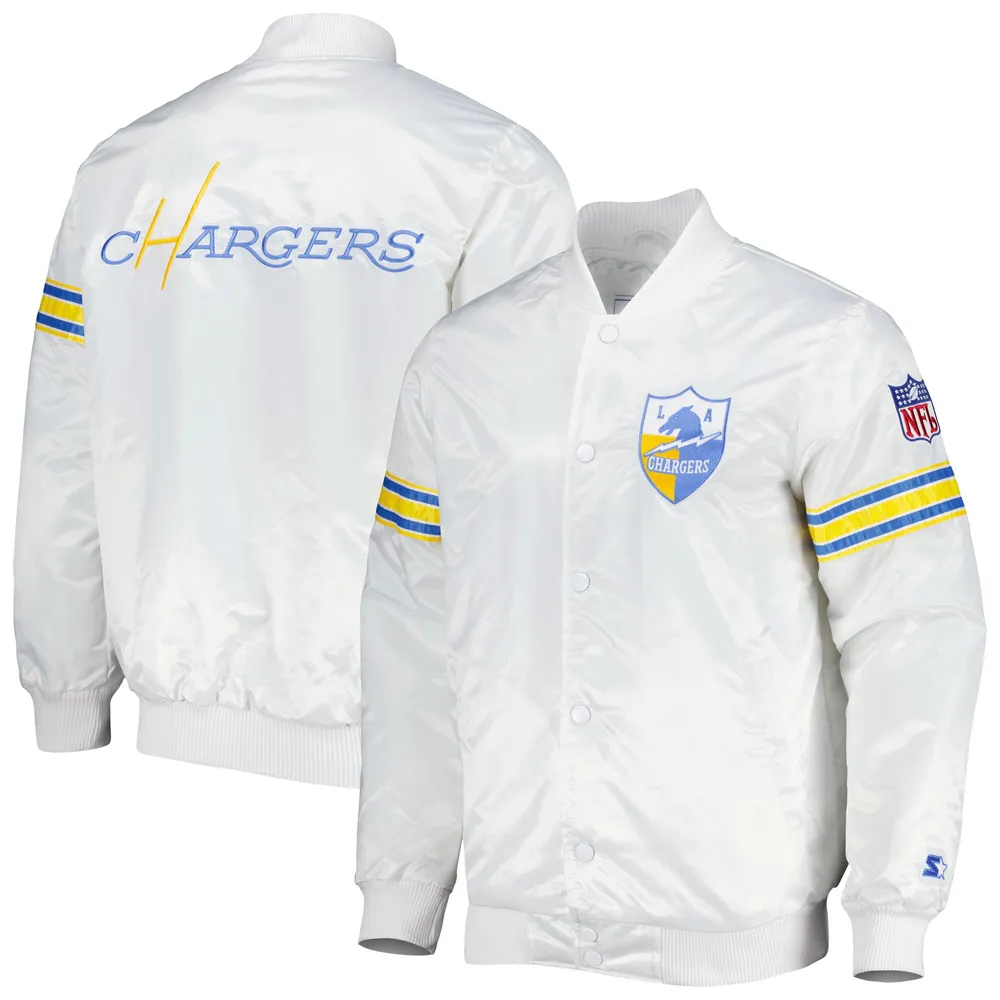 Starter Buffalo Bills White The Power Forward Full-Snap Jacket