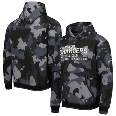 Los Angeles Chargers The Wild Collective Camo Pullover Hoodie - Black