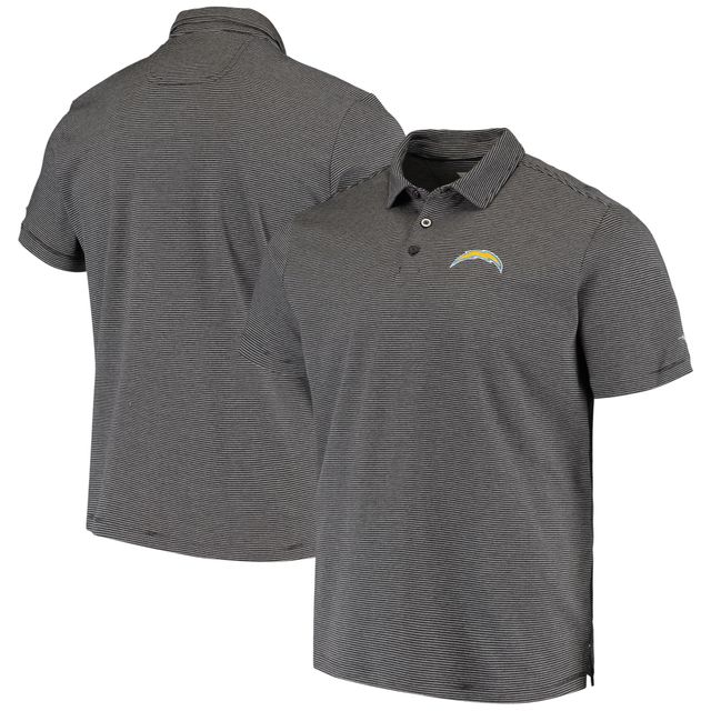 Polo Los Angeles Chargers Sport Pacific Shore Tommy Bahama noir pour homme