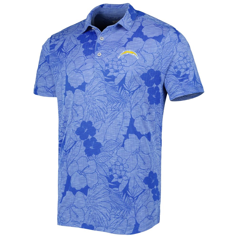 Men's Tommy Bahama Powder Blue Los Angeles Chargers Miramar Blooms Polo