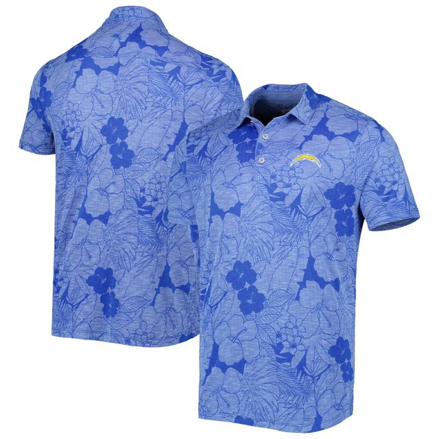 Polo Tommy Bahama Powder Blue Los Angeles Chargers Miramar Blooms pour homme