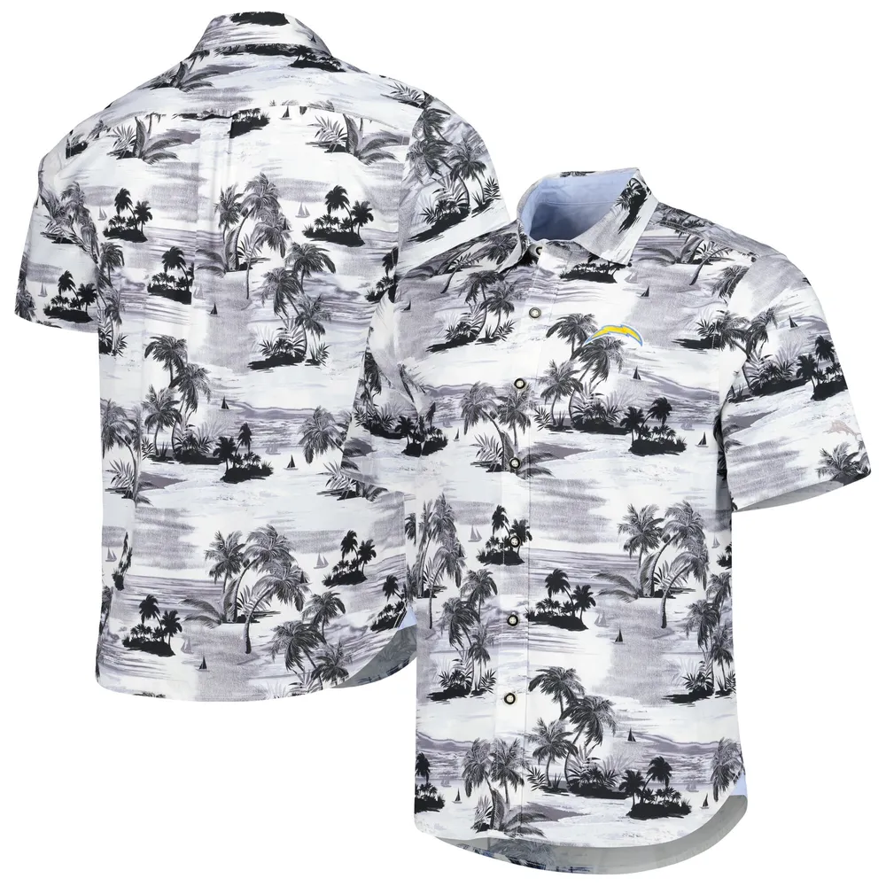 Lids Los Angeles Chargers Tommy Bahama Sport Tropical Horizons Button-Up  Shirt - White