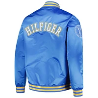 Men's Tommy Hilfiger Powder Blue Los Angeles Chargers Elliot Varsity Full-Snap Jacket