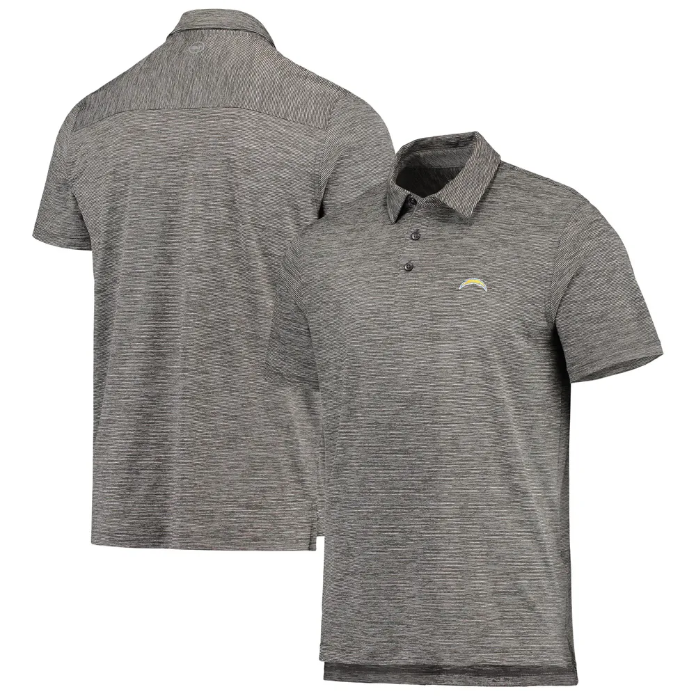 Los Angeles Chargers Antigua Affluent Polo - Heathered Gray