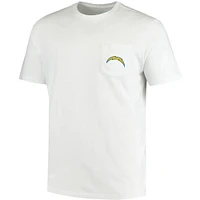 T-shirt blanc pour homme Los Angeles Chargers Team Whale Helmet de Vineyard Vines