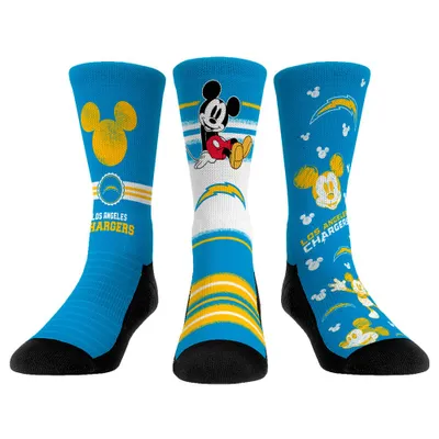 Los Angeles Chargers Rock Em Socks Unisex Disney Three-Pack Crew Set