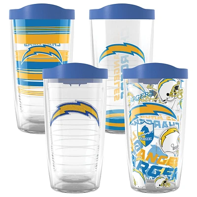 Tervis Los Angeles Chargers Four-Pack 16oz. Classic Tumbler Set