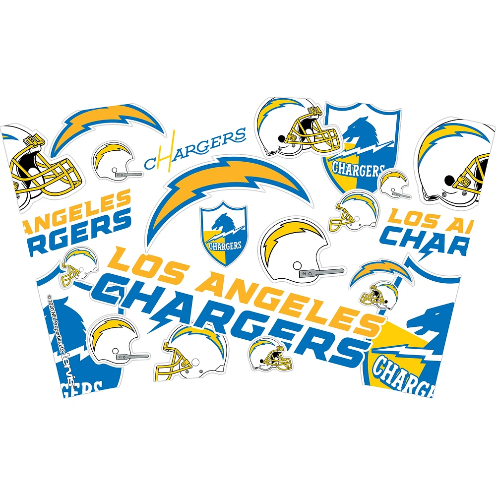 Tervis Los Angeles Chargers paquet de deux 16oz. Ensemble de gobelets classiques Allover