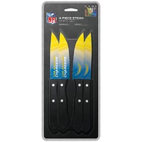 The Sports Vault Los Angeles Chargers - Ensemble de 4 couteaux à steak