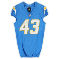 Troy Dye Los Angeles Chargers Game-Used #43 Powder Blue Jersey vs. Tampa Bay Buccaneers on December 15, 2024
