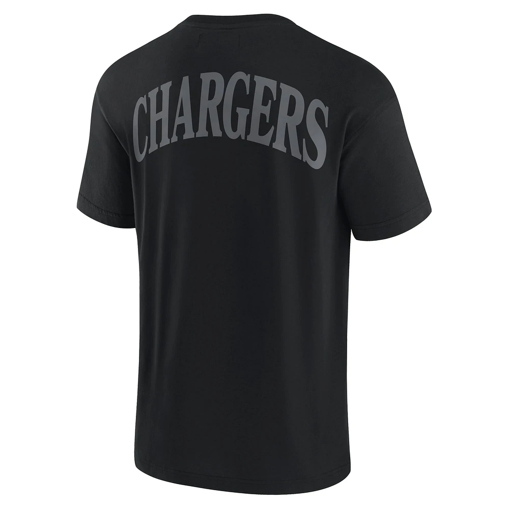 T-shirt unisexe Fanatics noir emblématique des Los Angeles Chargers Elements