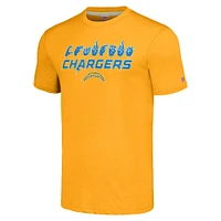 T-shirt unisexe hommage doré en langue des signes américaine Los Angeles Chargers