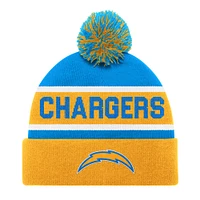 Bonnet en tricot à revers unisexe Starter Gold Los Angeles Chargers avec pompon