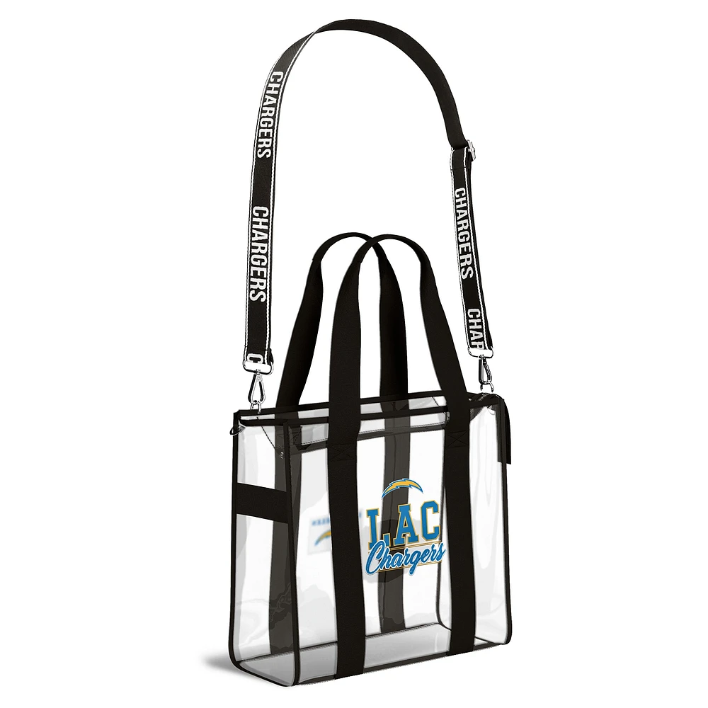 WEAR by Erin Andrews Los Angeles Chargers Stadium Tote Bag with Team Color Trim