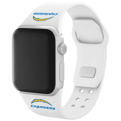 Los Angeles Chargers Silicone Apple Watch Band - White