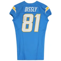 Will Dissly Los Angeles Chargers Chargers Game-Used #81 Powder Blue Nike Jersey vs. Kansas City Chiefs on September 29, 2024