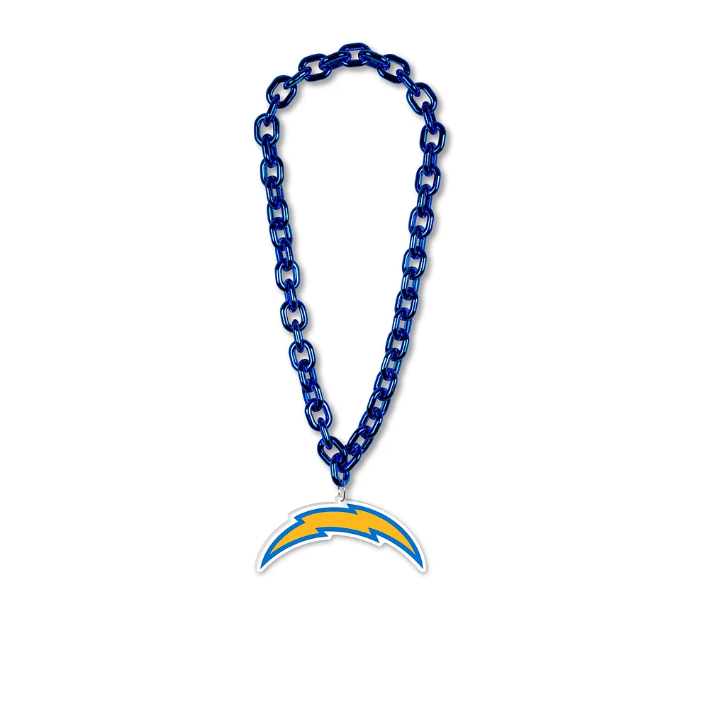 Collier en plastique avec logo à grande chaîne WinCraft Los Angeles Chargers