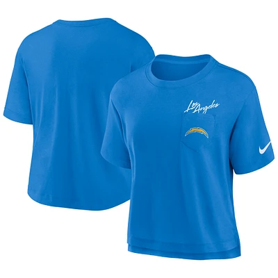 Women's Nike  Powder Blue Los Angeles Chargers Performance Pocket T-Shirt