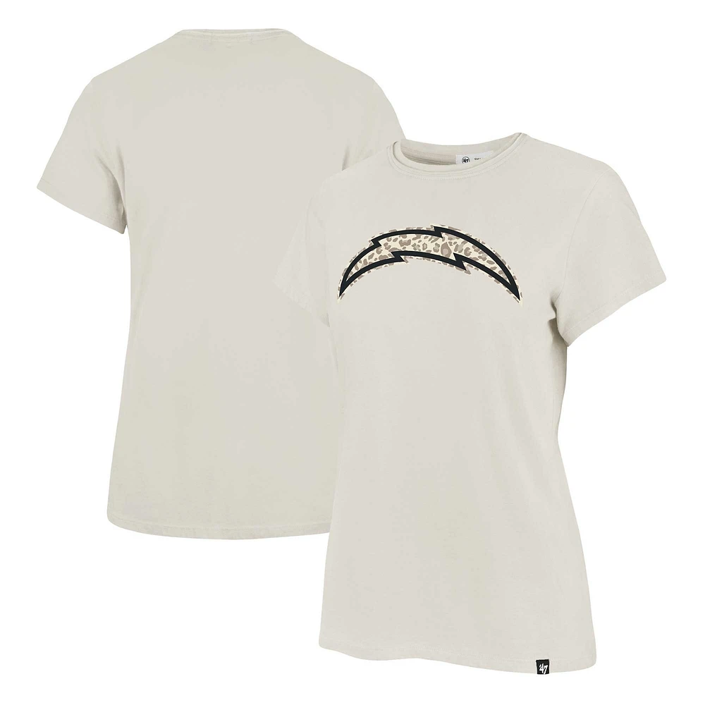 T-shirt Panthera Frankie des Chargers de Los Angeles '47 crème pour femmes