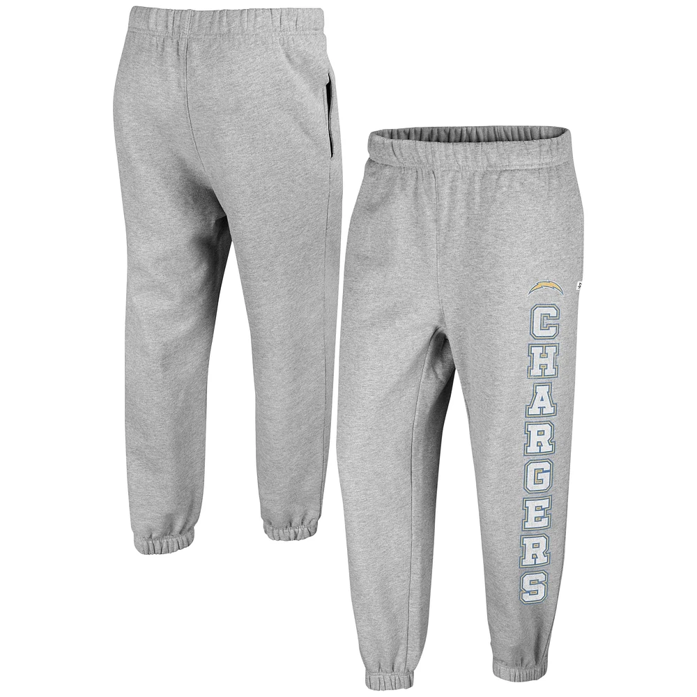 Women's '47 Gray Los Angeles Chargers Double Pro Harper Jogger Sweatpants