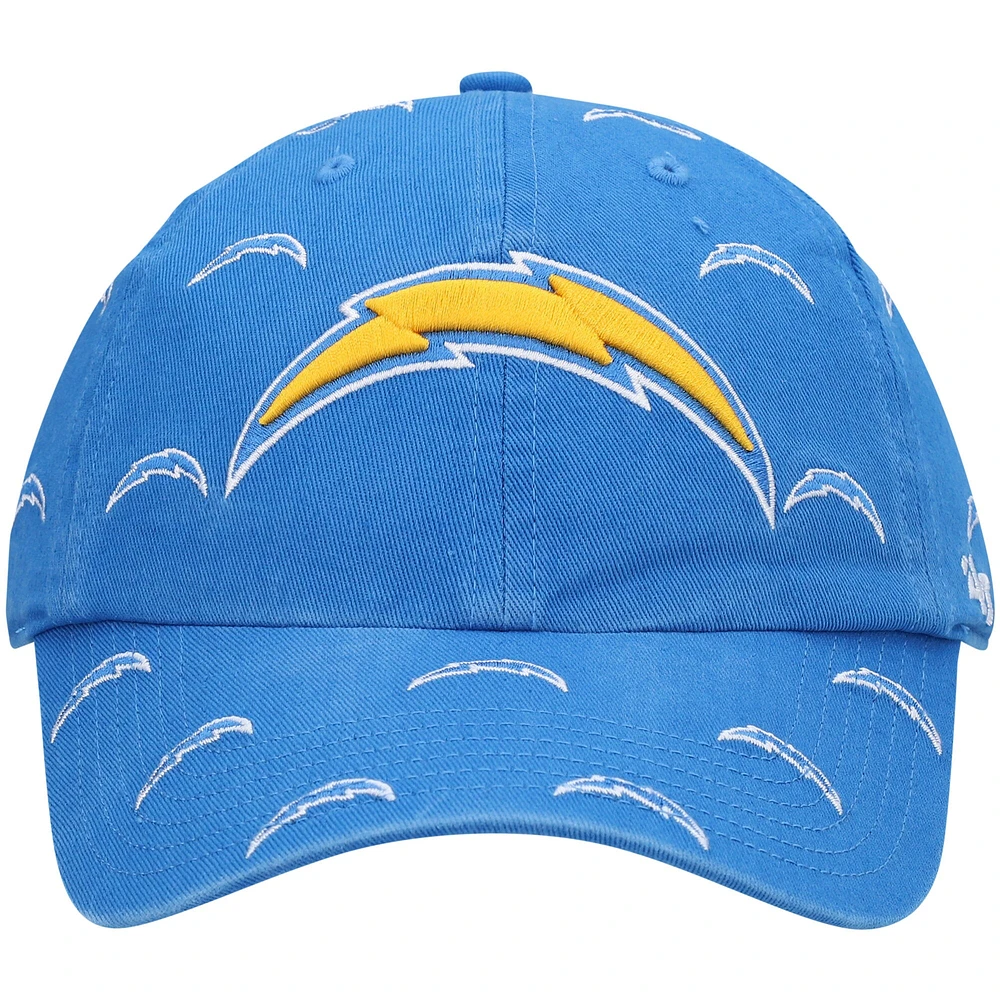 Casquette réglable Los Angeles Chargers Confetti Clean Up '47 pour femme, bleu poudré