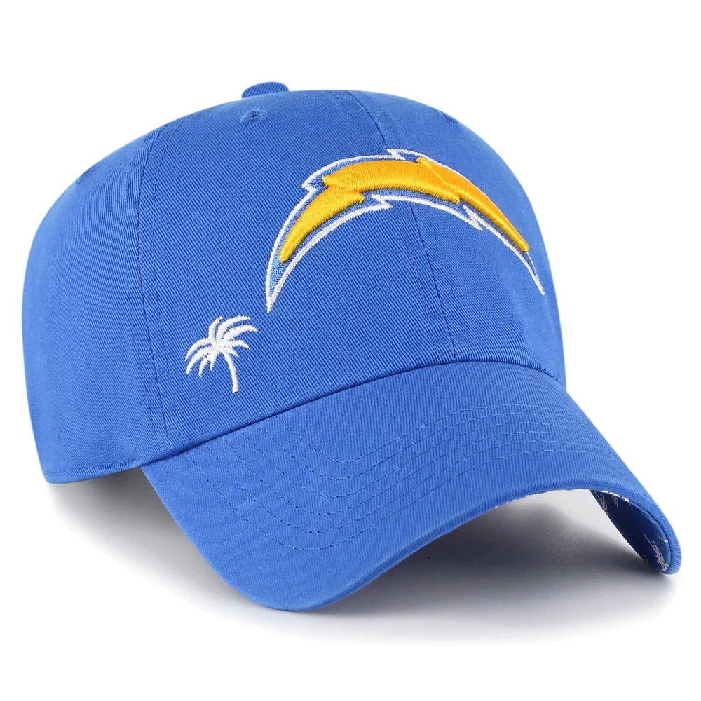 Casquette réglable '47 Powder Blue Los Angeles Chargers Confetti Icon Clean Up pour femme