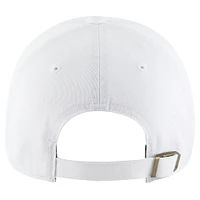 Women's '47 White Los Angeles Chargers Ballpark Cheer Clean Up Adjustable Hat