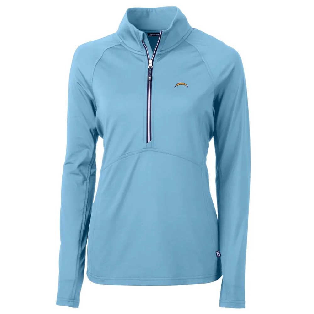 Women's Cutter & Buck Gray Miami Dolphins Adapt Eco Knit Half-Zip Pullover Jacket Size: Medium