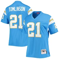 Maillot de joueur réplique Legacy Replica Player des Chargers Los Angeles Mitchell & Ness LaDainian Tomlinson bleu poudré pour femme