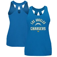 Women's New Era Powder Blue Los Angeles Chargers 2024 NFL Training Camp Tank Top