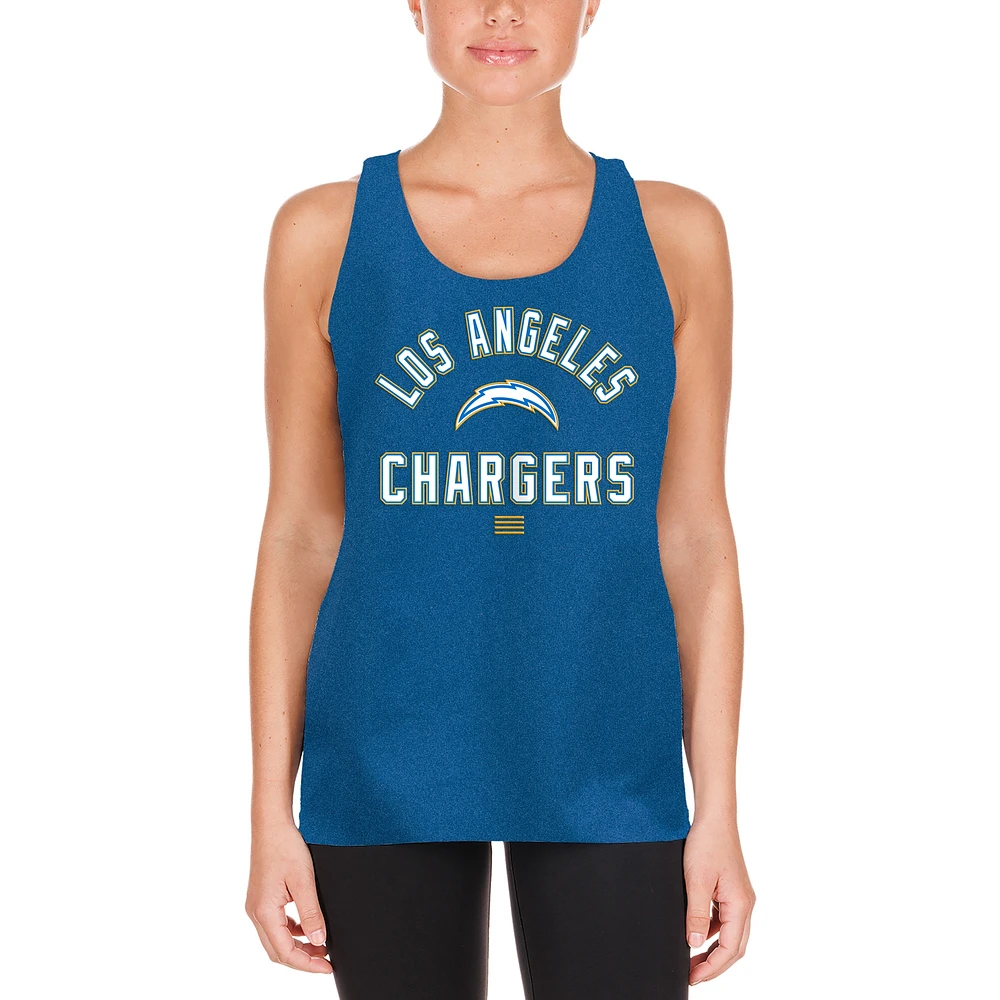 Women's New Era Powder Blue Los Angeles Chargers 2024 NFL Training Camp Tank Top