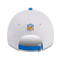 Casquette réglable New Era Los Angeles Chargers 2023 Sideline 9TWENTY pour femme, blanc/bleu poudré