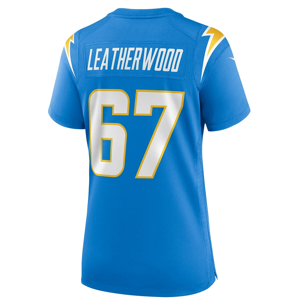 Women's Nike Alex Leatherwood  Powder Blue Los Angeles Chargers Team Game Jersey